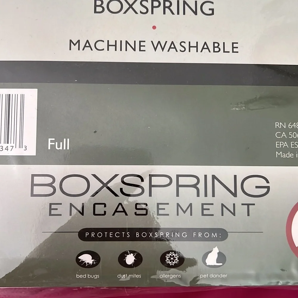 NWT Boxspring Encasement Size Full Completely Covers Boxspring also in Twin